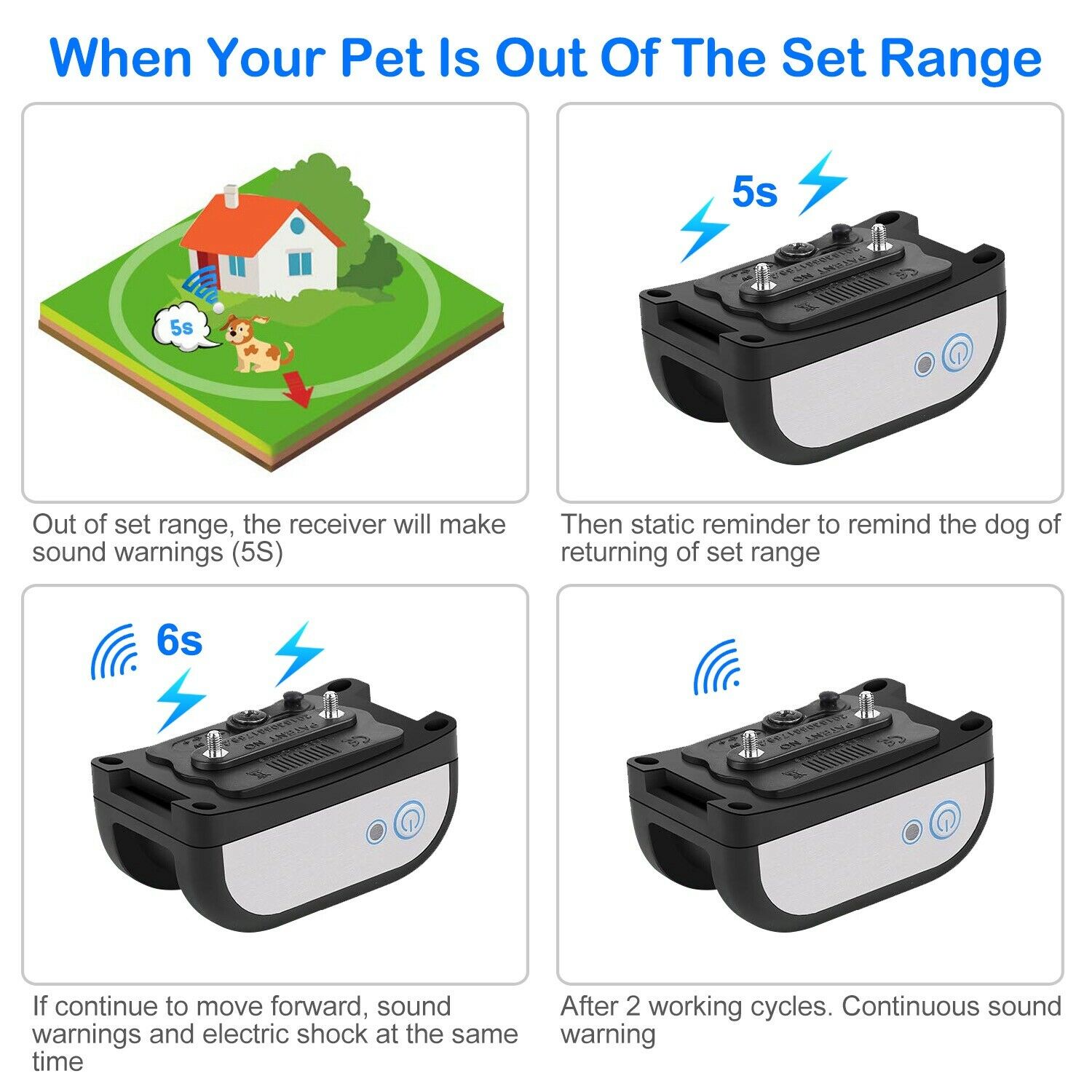 Invisible Wireless Dog Fence With Collar