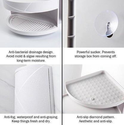 Drill-less 360 Corner Shelf