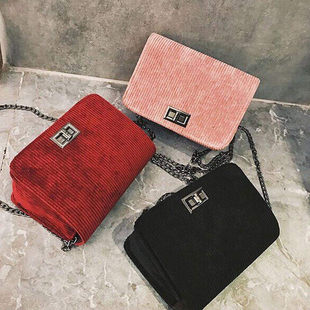 Quilted Chain Shoulder Crossbody Handbag