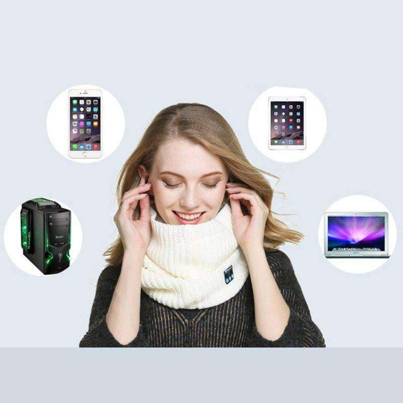 Bluetooth Headset Scarf - Protects From Cold and Enjoy The Music