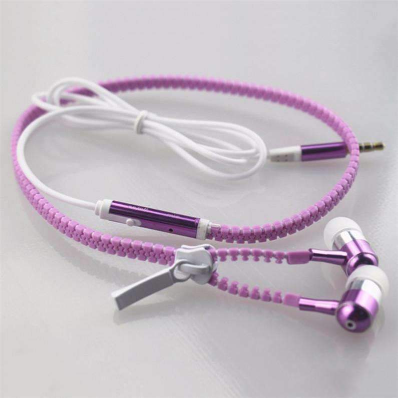 Glow In The Dark Metal Earphones Earbuds With Mic