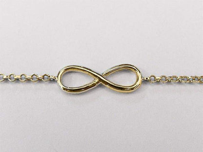 Infinity Vermeil Yellow Gold Chain Bracelet