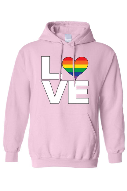 Unisex Pullover Hoodie LGBT "Rainbow Flag Gay love Pride!"