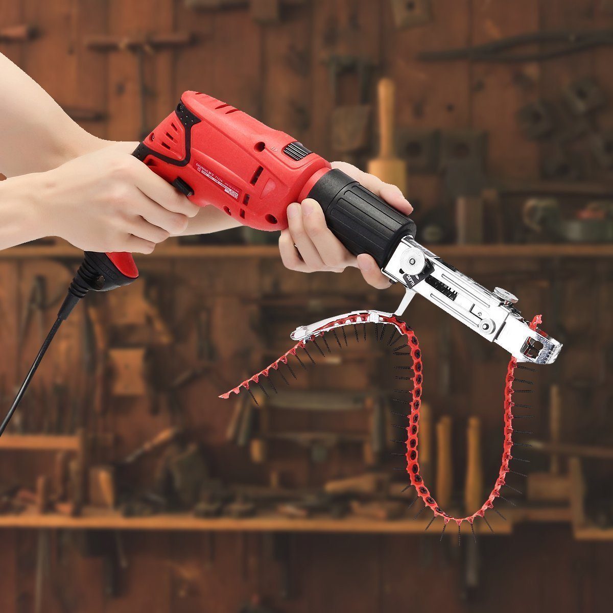 Electric Drill Nail Gun Chain Adapter