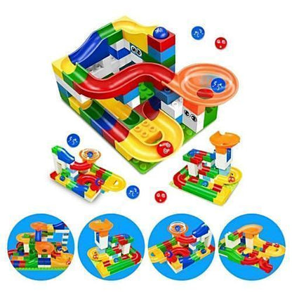 Marble Race Game - Educational Building Blocks Toy