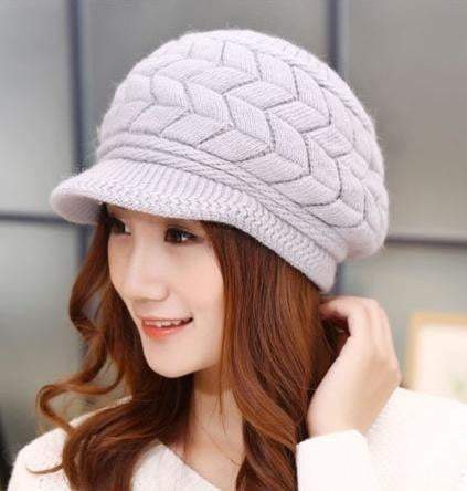 Fall Winter Beanies Knitted Rabbit Hats