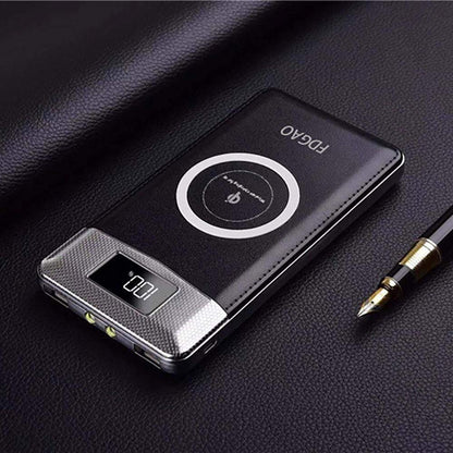 FDGAO Real 10000mAh Qi Wireless Power Bank Charger