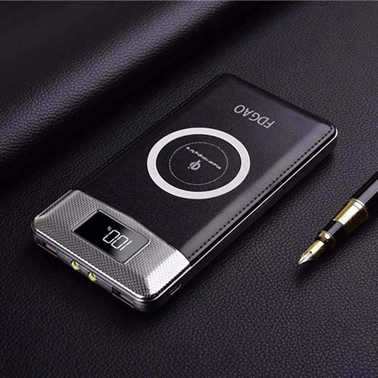 FDGAO Real 10000mAh Qi Wireless Power Bank Charger