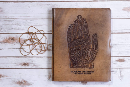 The Chart Of Hand Oversized Large Handmade Leather Journal