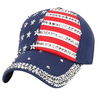 Women Men American Flag Baseball Cap Snapback Hip Hop Flat Hat