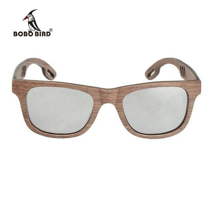 BOBO BIRD Vintage Wooden Polarized Sunglasses
