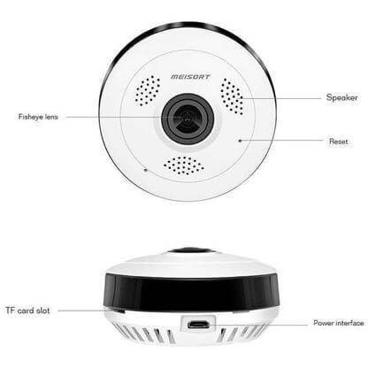 Fish-eye VR Panoramic 360 Degree Camera