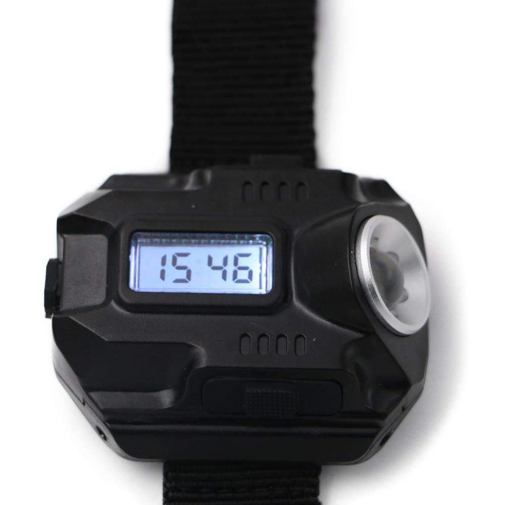 LED Flashlight Watch - LED Wrist Light Rechargeable Waterproof Lamps for Outdoor