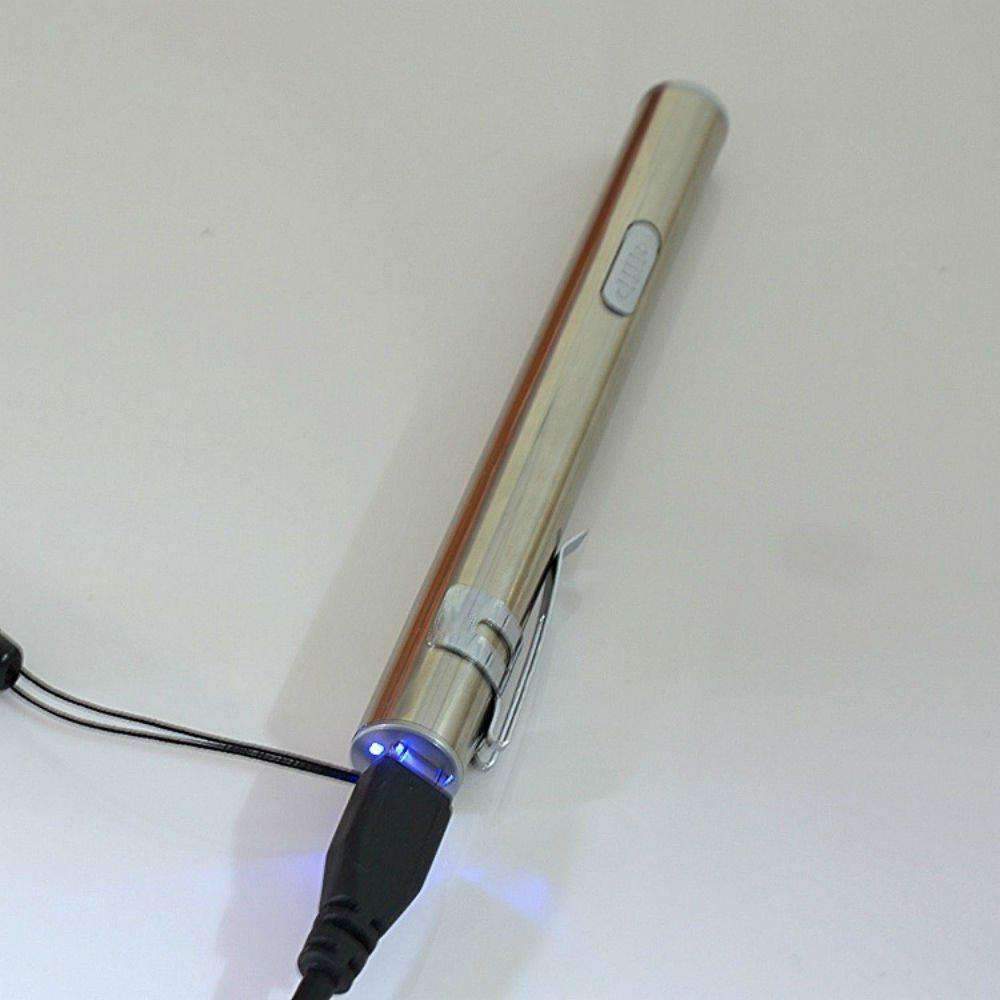 USB Flashlight Powerful Rechargeable - Aluminium Alloy Waterproof LED