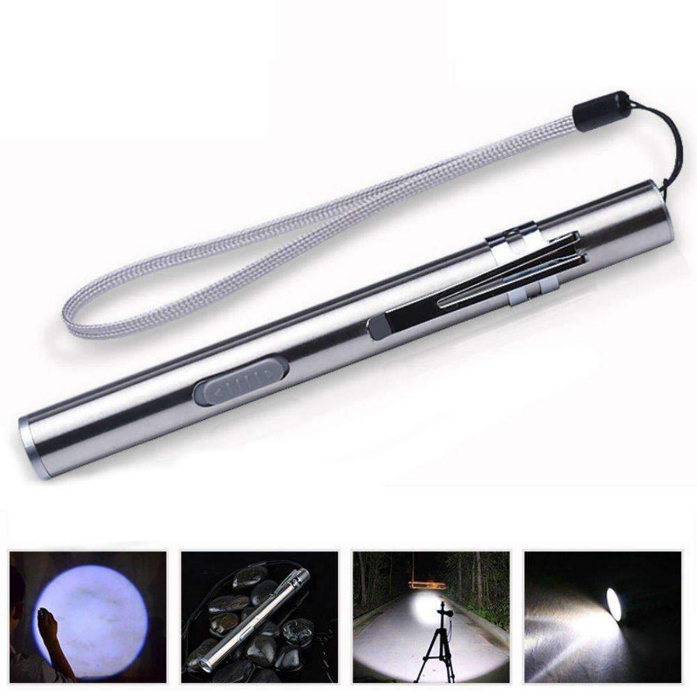 USB Flashlight Powerful Rechargeable - Aluminium Alloy Waterproof LED