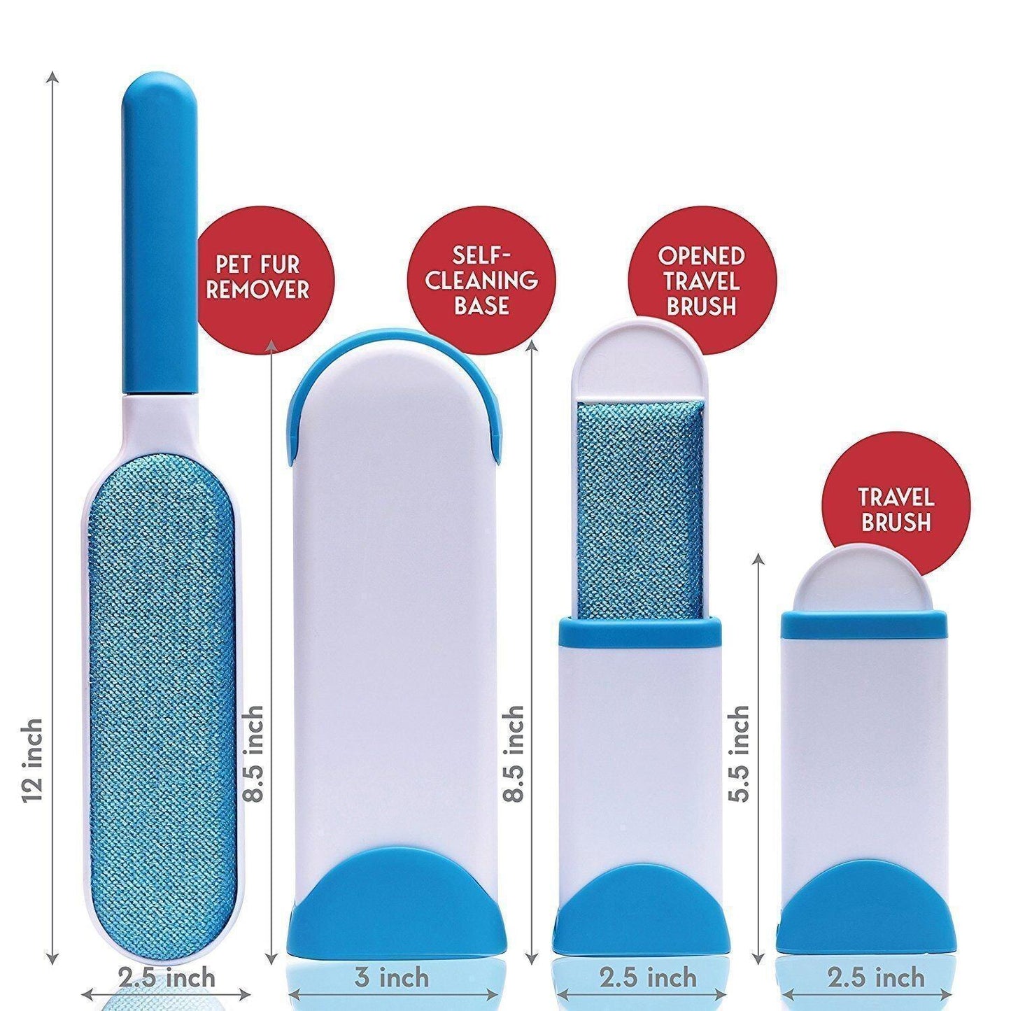 3-in-1 Static Lint & Dust Remover Pet Brush