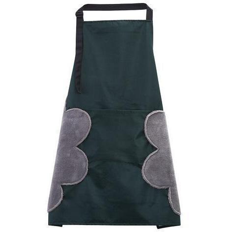 Kitchen Apron with Hand Wipers