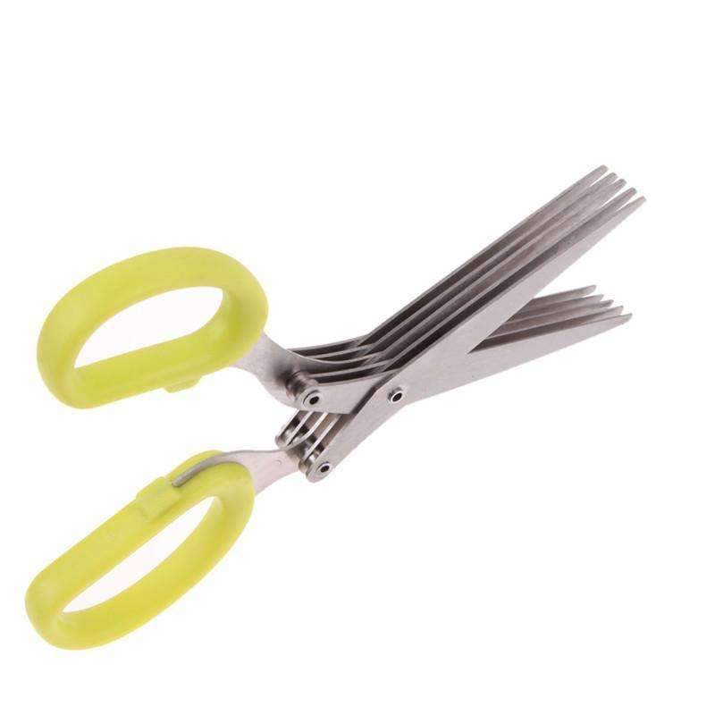 Scissors Kitchen Tool - Multipurpose Kitchen Shears with 5 Stainless Steel Blades