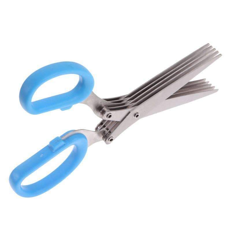 Scissors Kitchen Tool - Multipurpose Kitchen Shears with 5 Stainless Steel Blades