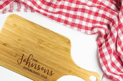 Personalized Bamboo Cutting Board