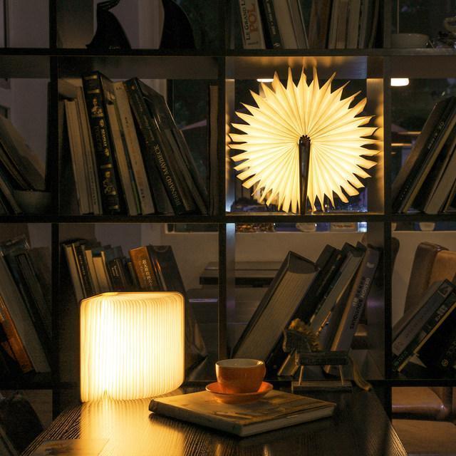 Wood Book LED Lamp