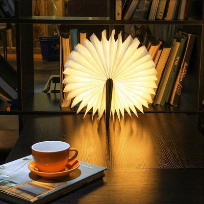 Wood Book LED Lamp