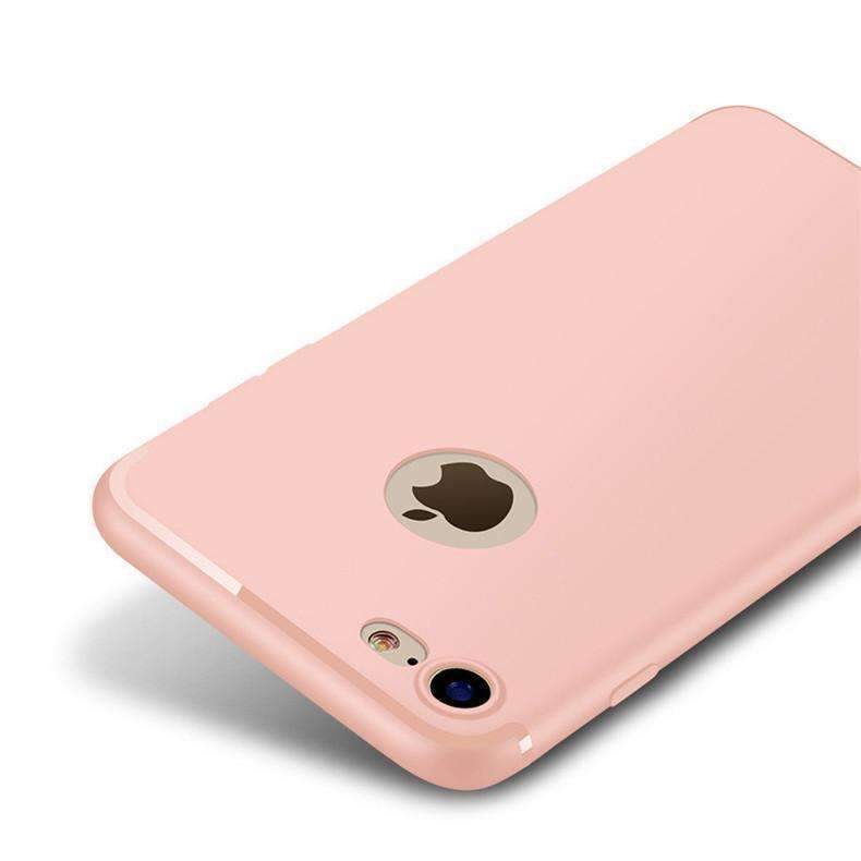 Luxury Back Matte Soft Silicon Case - for iPhone 5/5S/SE, iPhone 6/6S/6Plus/6SPlus, iPhone 7/7Plus