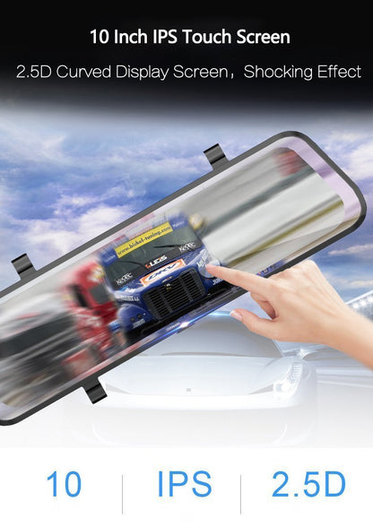 LCD Mirror w/ Front & Rear Camera