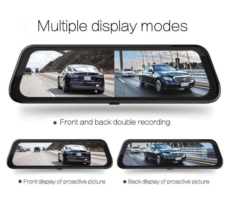 LCD Mirror w/ Front & Rear Camera