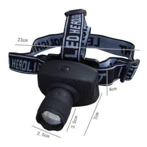 Mini LED Zoomable Headlamp - Zoomable Head Torch Light Bike Riding Lamp For Camping