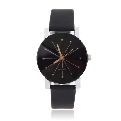 Men Women Casual Watches - Black Classic Couple Watch Fashion