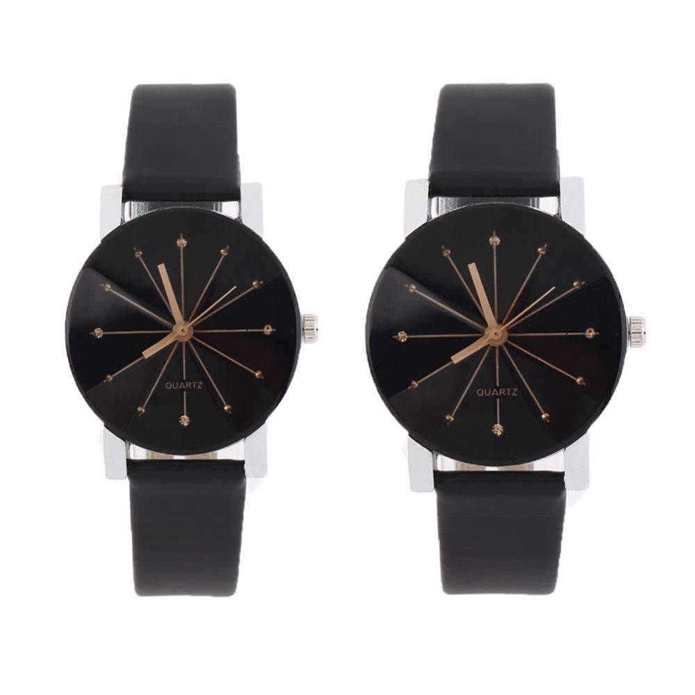 Men Women Casual Watches - Black Classic Couple Watch Fashion
