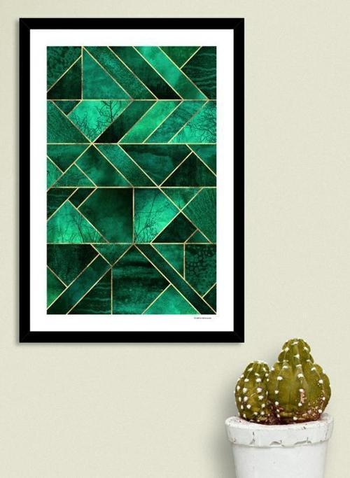 Abstract Nature - Emerald Green  Frame