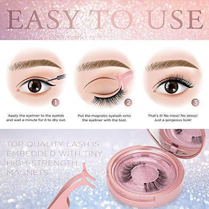 Magnetic Eyelashes + Eyeliner