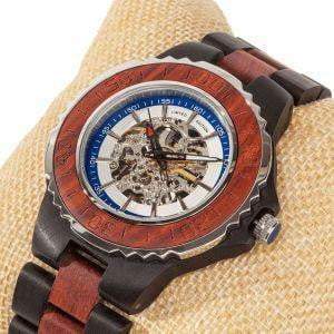 Men's Genuine Automatic Rose Ebony Wooden Watches