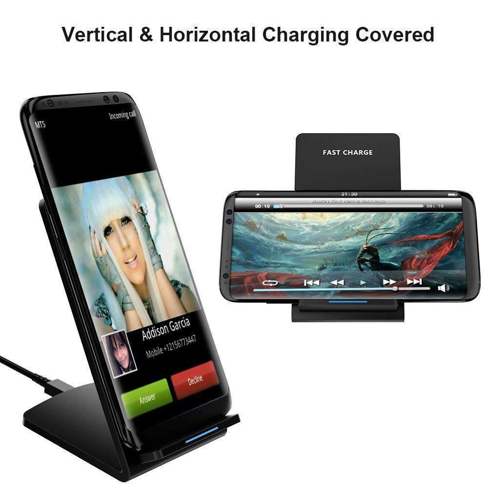 Vertical Wireless Fast Charging For Samsung Galaxy S8 | S7 | S6 | Edge | Note 5 | 7 - Enjoy Fast Charge Wireless Experience!