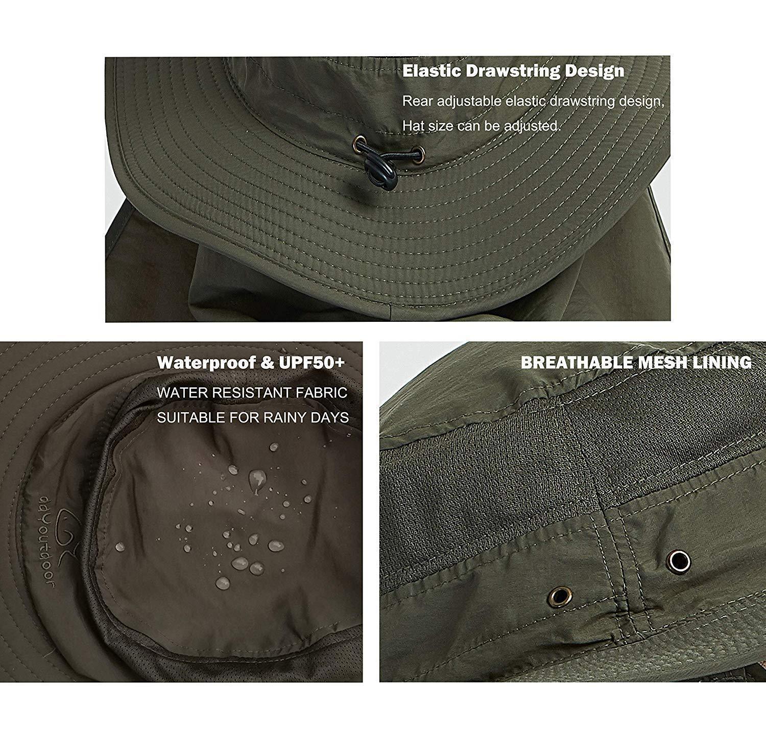 Outdoor Neck & Face Sun Protection Wide Brim Hat