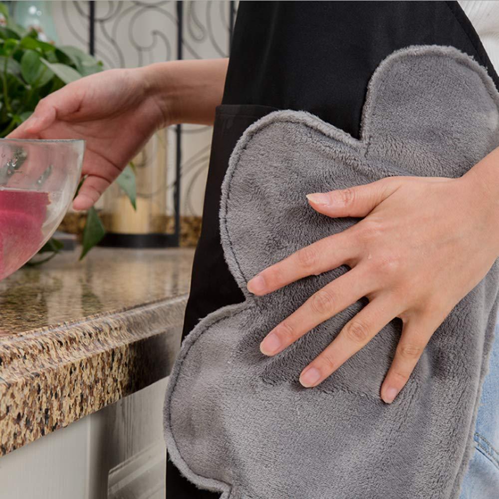 Kitchen Apron with Hand Wipers