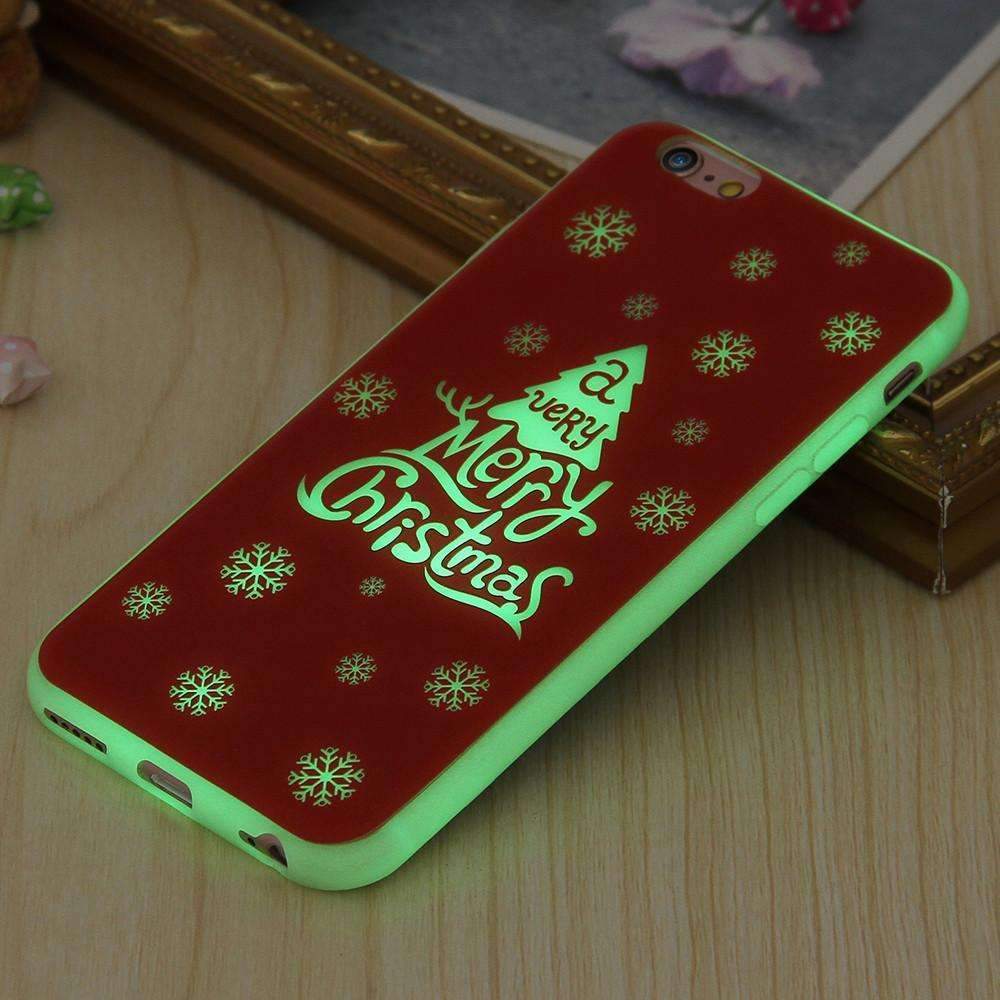 Christmas Luminous Case - Cute Christmas Phone Case For Family And Friends