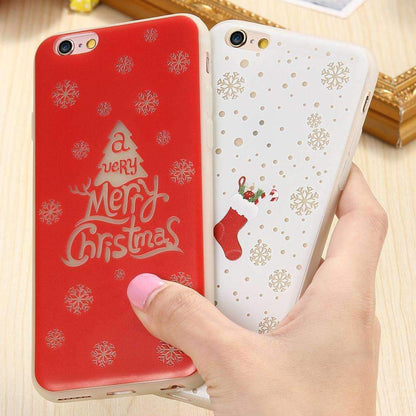 Christmas Luminous Case - Cute Christmas Phone Case For Family And Friends
