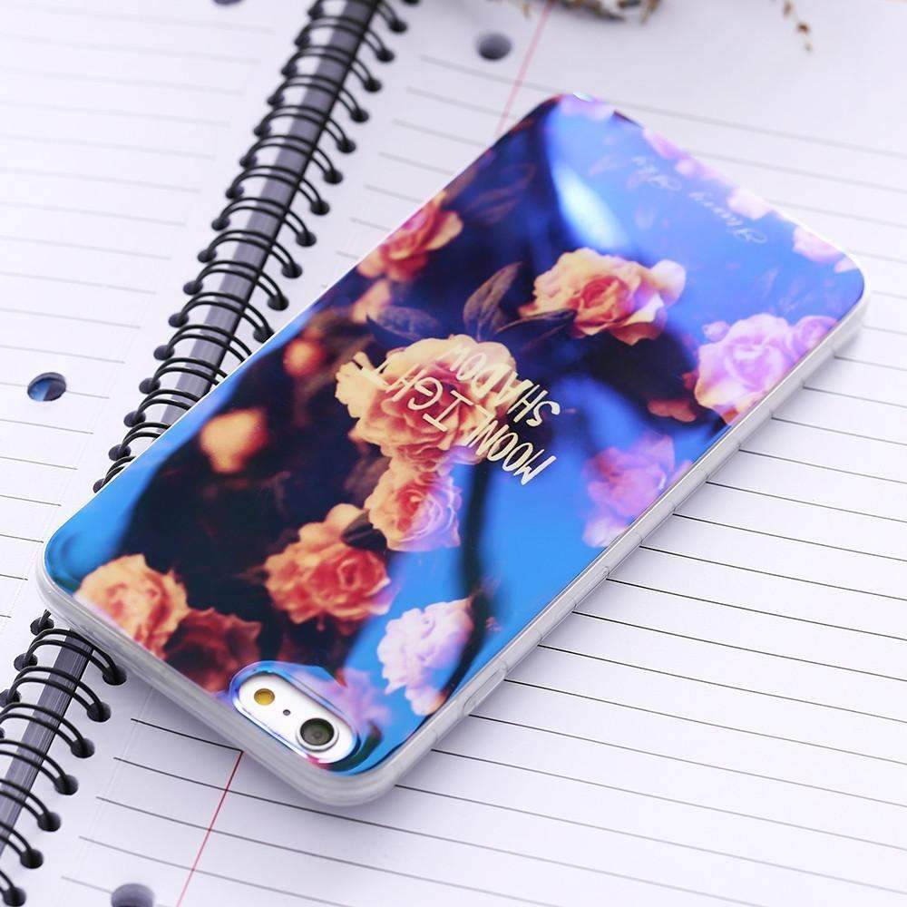 Blue Ray Light Phone Case - Modern Transparent iPhone Case
