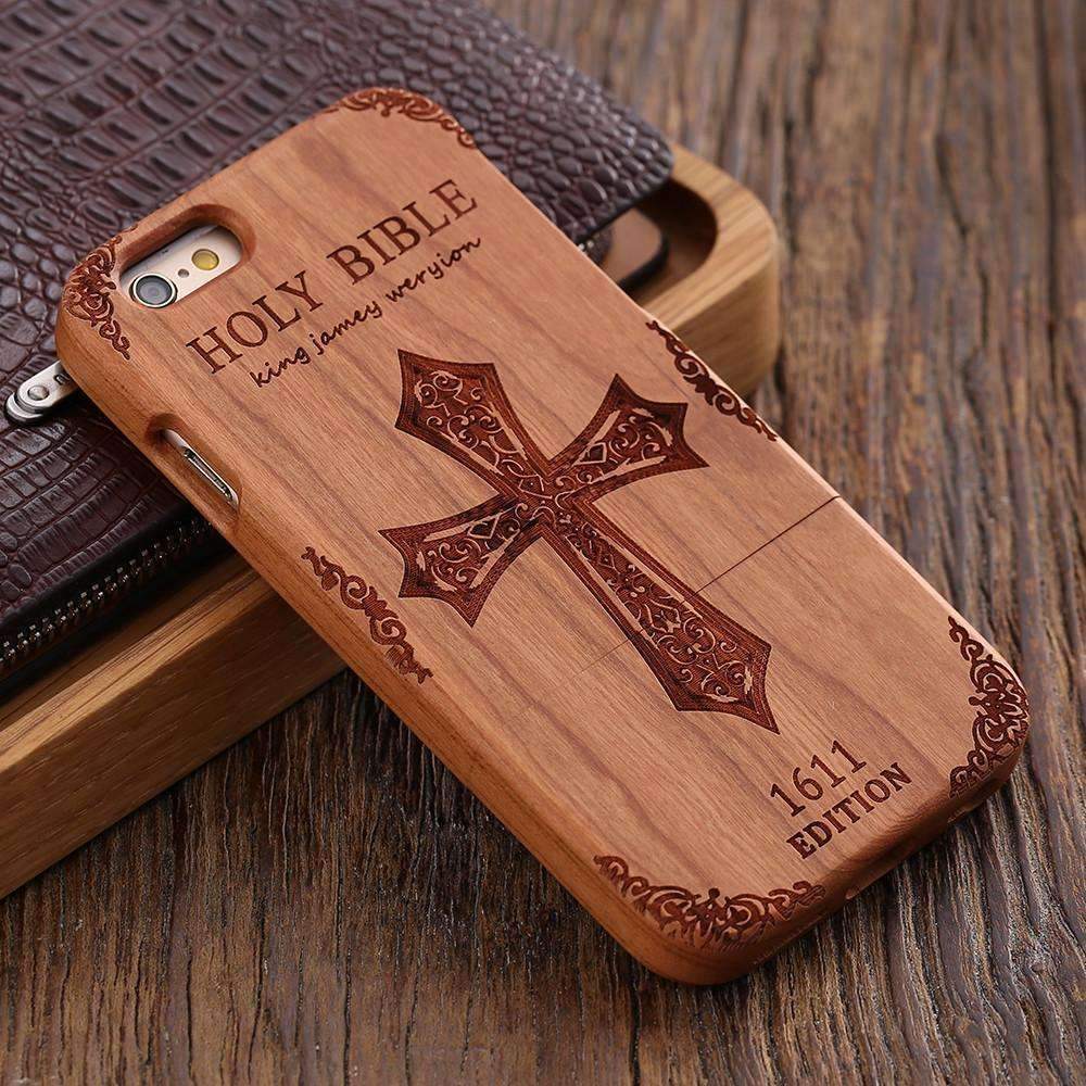 Wooden Phone Case -  Cute Phone Cases Anti Crash