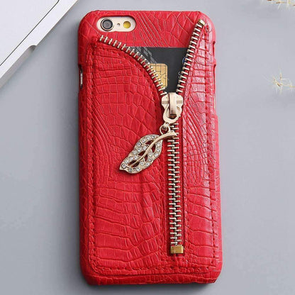 Crocodile Pattern Cases Capa With Card Slot Shell For iPhone