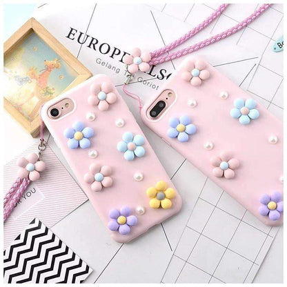 3D Flowers Case - Modern Artistic Floral iPhone Case