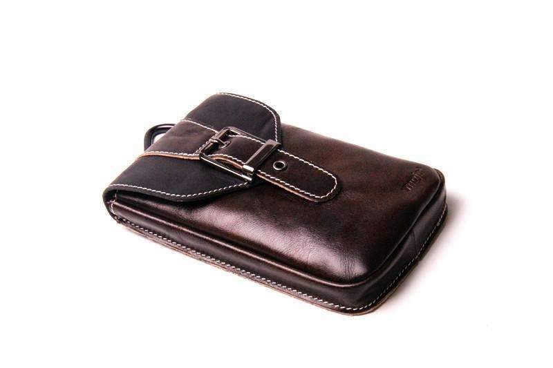 Luxury Genuine Leather Case Phone Bag for iPhone and Samsung Galaxy Note