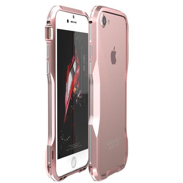 New Metal Shockproof Premium Frame Case w/ Sound Chamber - Aluminum Frame for iPhone 7 8 X XS XR Series