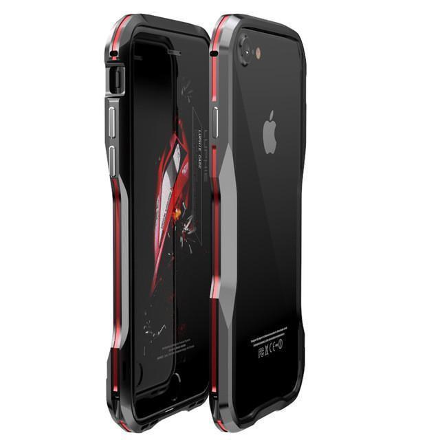 New Metal Shockproof Premium Frame Case w/ Sound Chamber - Aluminum Frame for iPhone 7 8 X XS XR Series