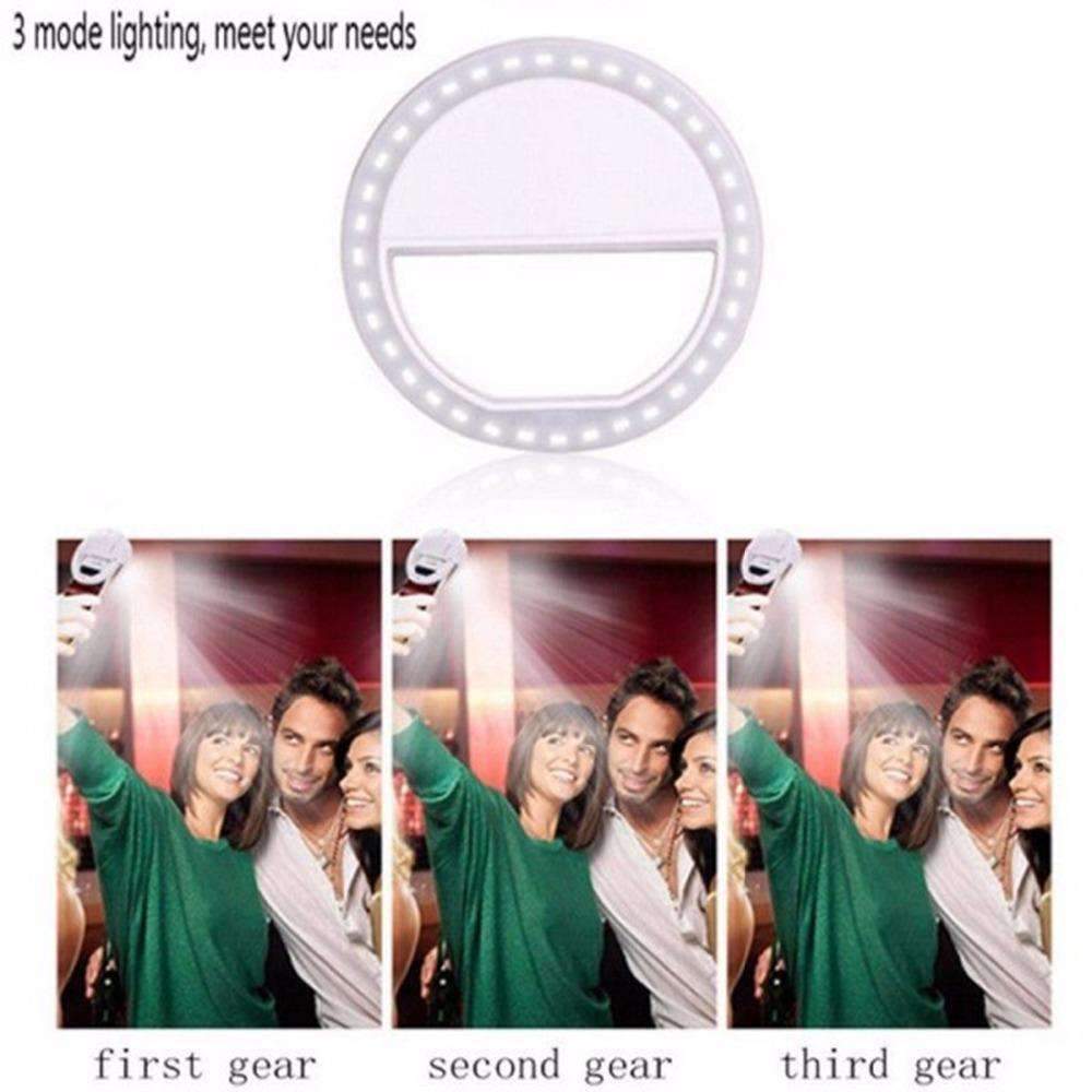 Portable Selfie Ring Light Flash LED Camera Phone - Time to Take Better Selfies!