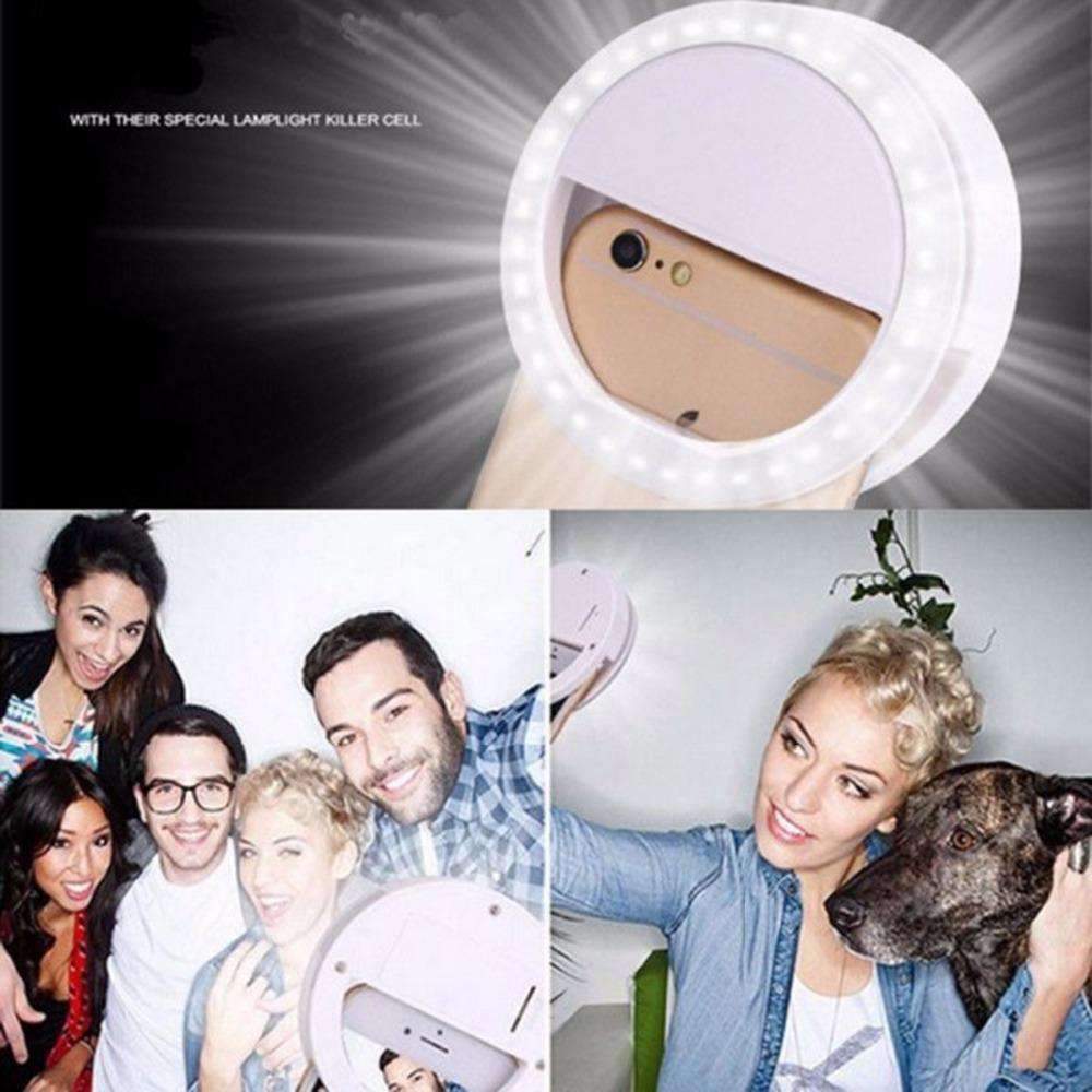 Portable Selfie Ring Light Flash LED Camera Phone - Time to Take Better Selfies!