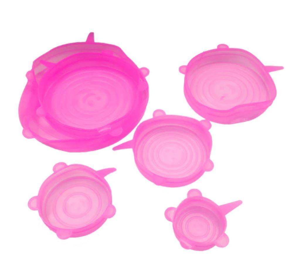 Air Tight Silicone Food Safety Lids (Set of 6)